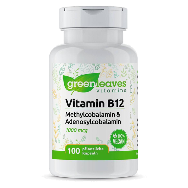 .Vitamin B12 1000 mcg mit Adenosylcobalamin, 100 Kps. (22 g)